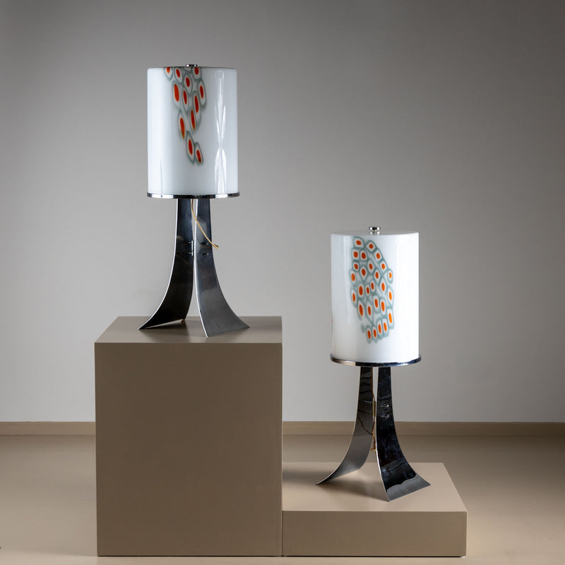 Pair of Table Lamps by Alfredo Barbini, Italy 1960s