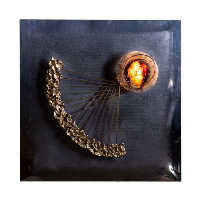 Angelo Brotto illuminated Wall Sculpture