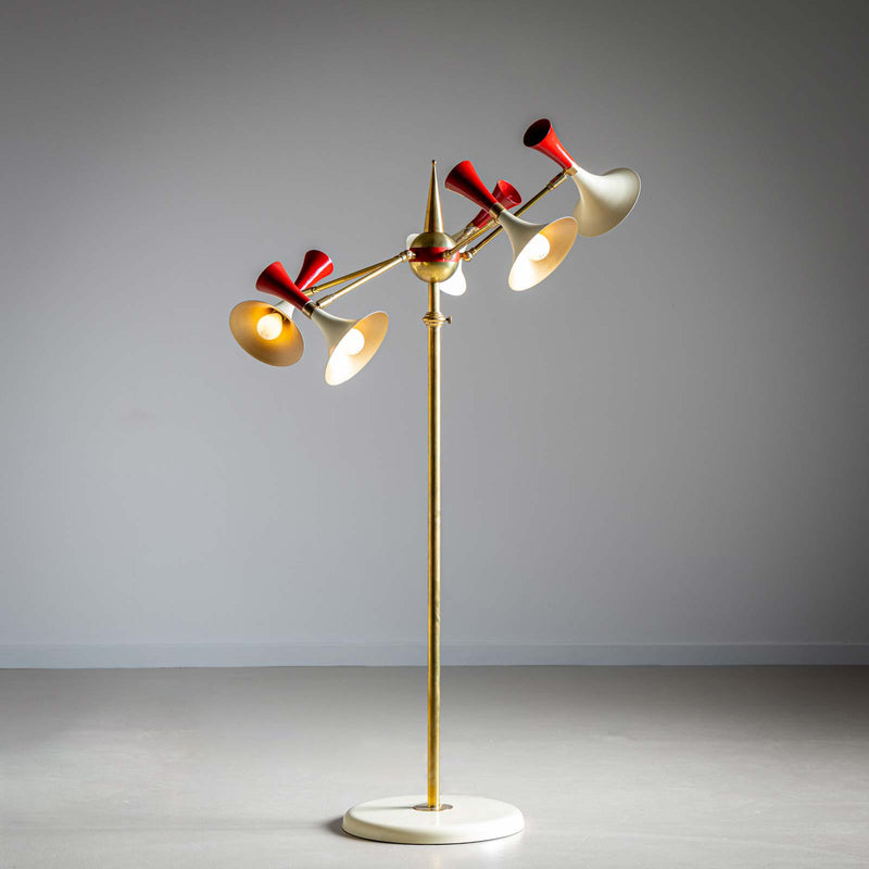 Floor lamp in the style of Stilnovo, 1960s