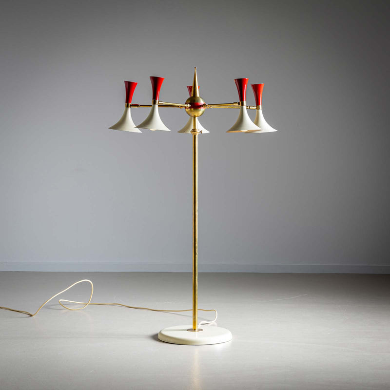 Floor lamp in the style of Stilnovo, 1960s