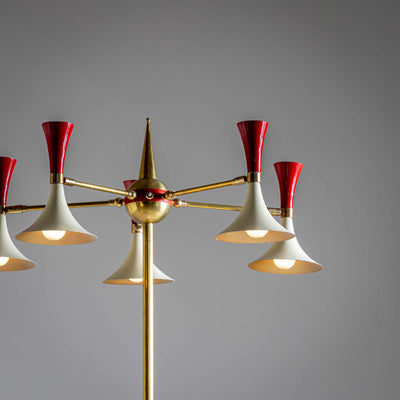 Floor lamp in the style of Stilnovo, 1960s