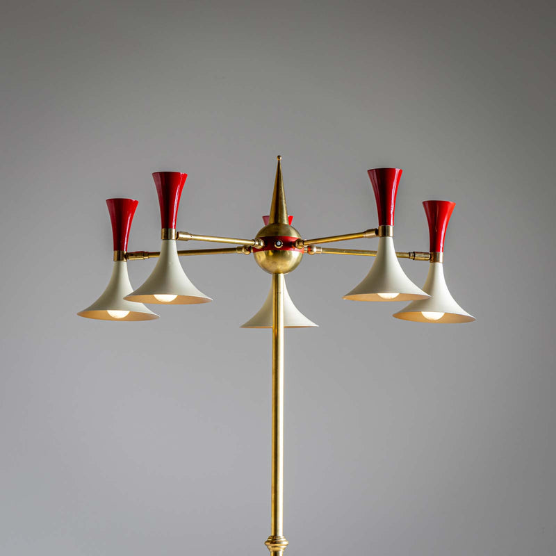 Floor lamp in the style of Stilnovo, 1960s