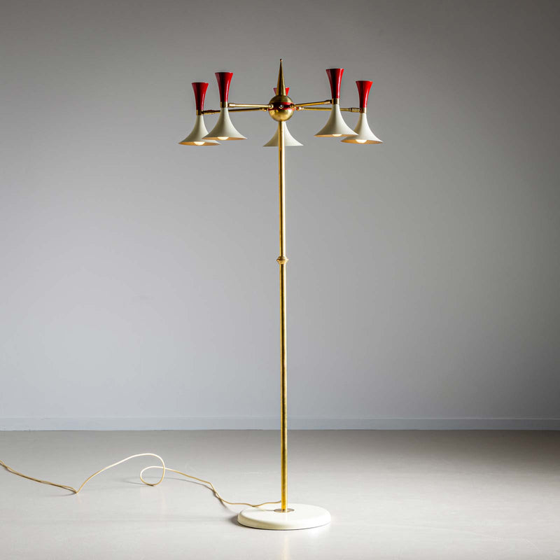 Floor lamp in the style of Stilnovo, 1960s