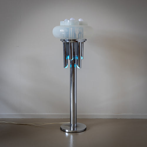 Tubular Floor Lamp, attr. to Carlo Nason, Italy Mid-20th Century