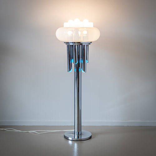 Tubular Floor Lamp, attr. to Carlo Nason, Italy Mid-20th Century