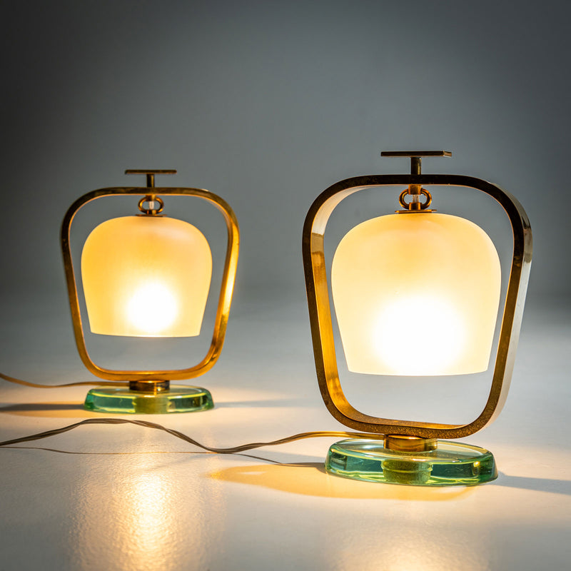 Fontana Arte Table Lamps, Italy 1950s