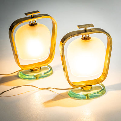 Fontana Arte Table Lamps, Italy 1950s