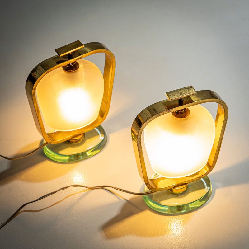 Fontana Arte Table Lamps, Italy 1950s