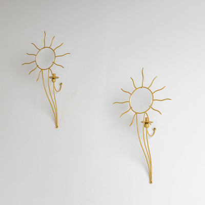 Pair of André Dubreuil (*1951) ‘Soleil’ Wall Appliqués, France, designed in 1987