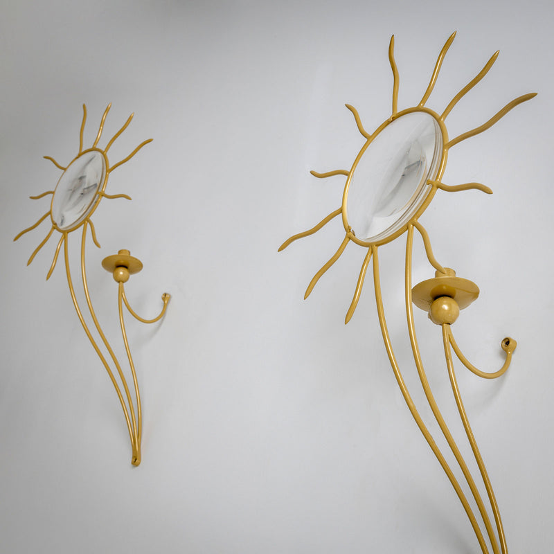 Pair of André Dubreuil (*1951) ‘Soleil’ Wall Appliqués, France, designed in 1987