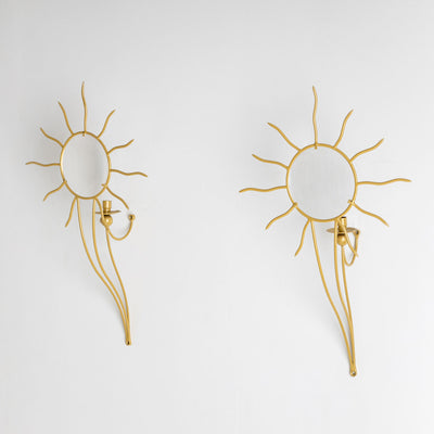 Pair of André Dubreuil (*1951) ‘Soleil’ Wall Appliqués, France, designed in 1987