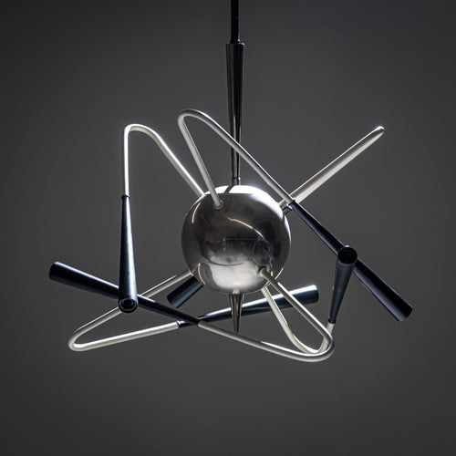 Sputnik Chandelier "Orbit" by Stilnovo, Italy, 1950s