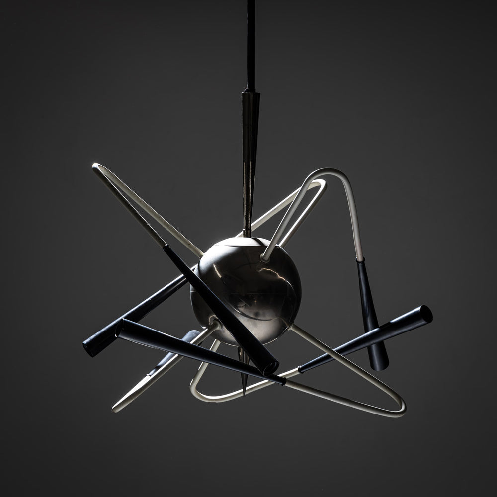 Sputnik Chandelier "Orbit" by Stilnovo, Italy, 1950s