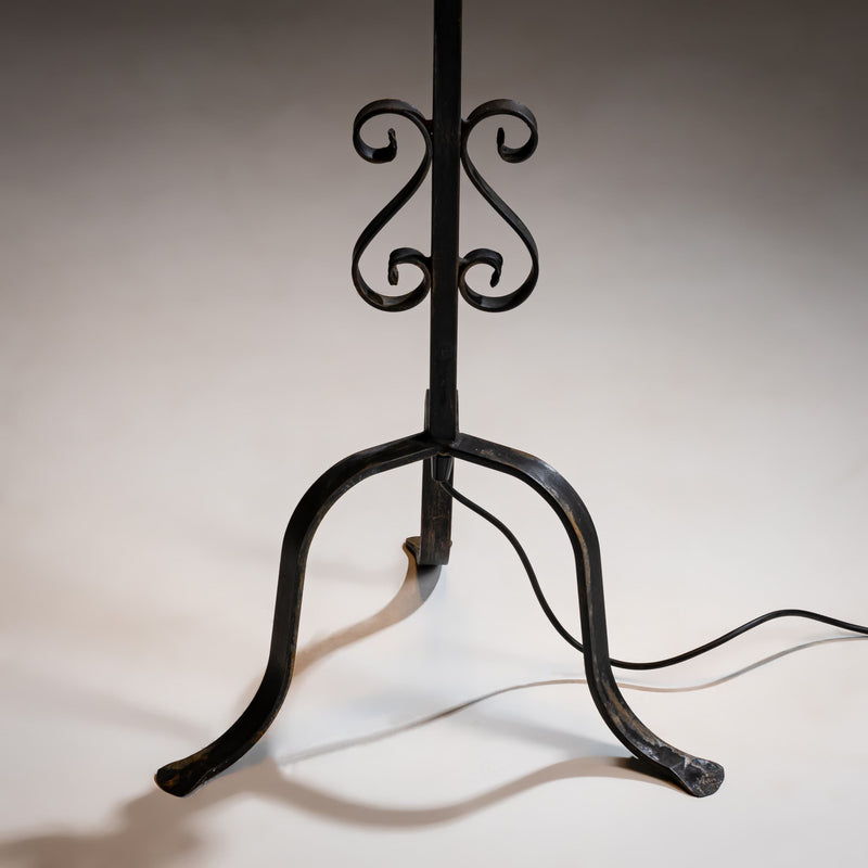 Murano Floor Lamp ‘Millefiori’ with Glass Flowers, attributed to Barovier & Toso, Italy, Mid-20th Century