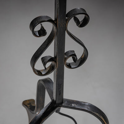 Murano Floor Lamp ‘Millefiori’ with Glass Flowers, attributed to Barovier & Toso, Italy, Mid-20th Century