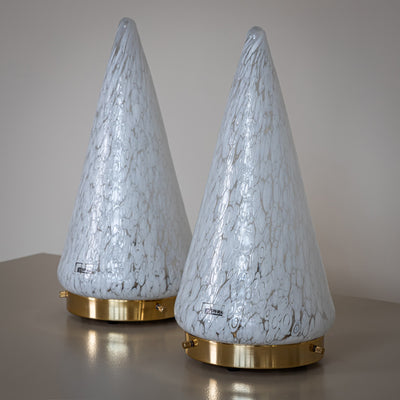 Pair of conical Table Lamps by Esperia, Italy, 1970s