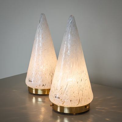 Pair of conical Table Lamps by Esperia, Italy, 1970s