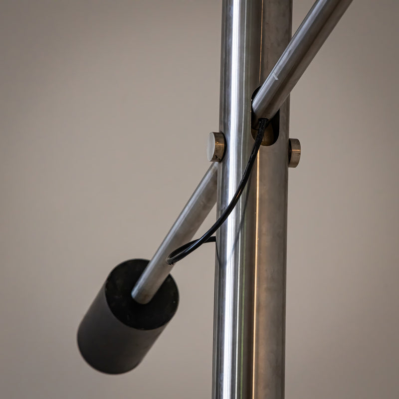 Large Floor Lamp with Long Arm, attributed to Selenova, Italy, Mid-20th Century