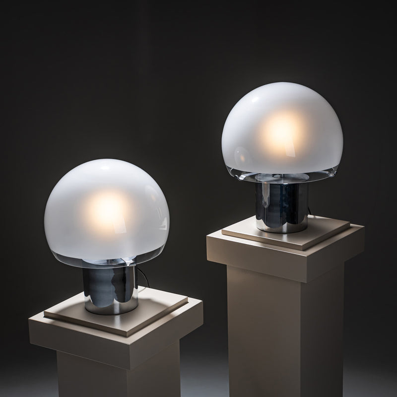 Pair of ‘Porcino’ Table Lamps by Luigi Caccia Dominioni for Azucena, Italy, 1960s