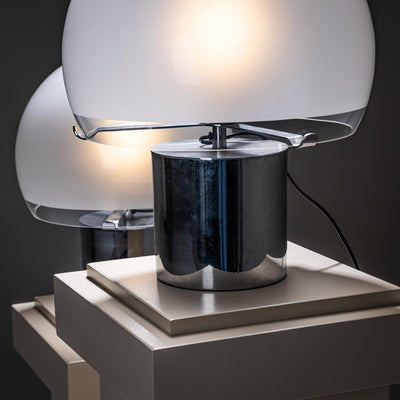 Pair of ‘Porcino’ Table Lamps by Luigi Caccia Dominioni for Azucena, Italy, 1960s