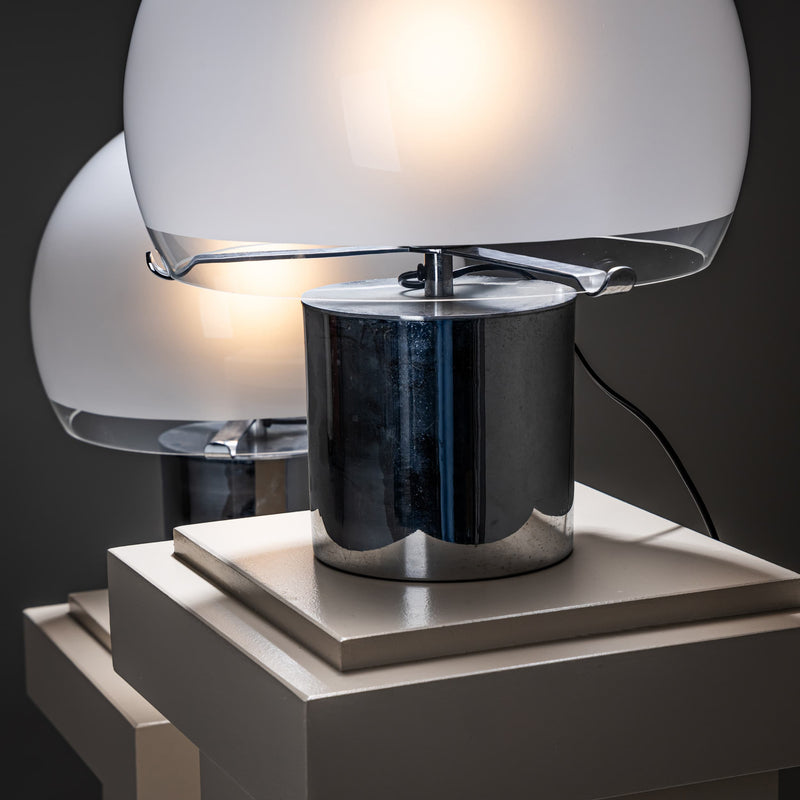 Pair of ‘Porcino’ Table Lamps by Luigi Caccia Dominioni for Azucena, Italy, 1960s