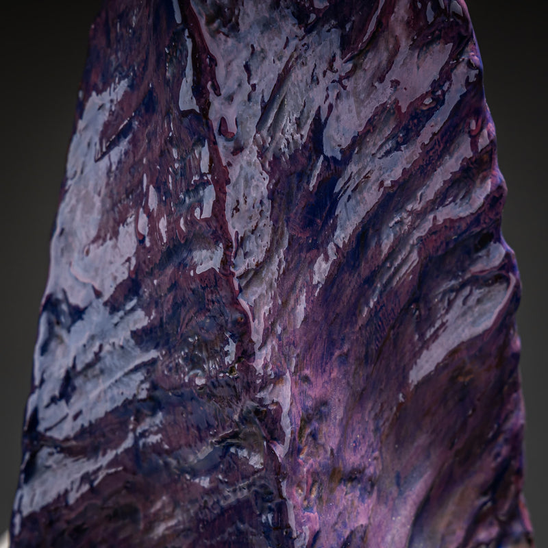 Violet Ceramic Table Lamp, France, Mid-20th Century