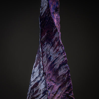 Violet Ceramic Table Lamp, France, Mid-20th Century