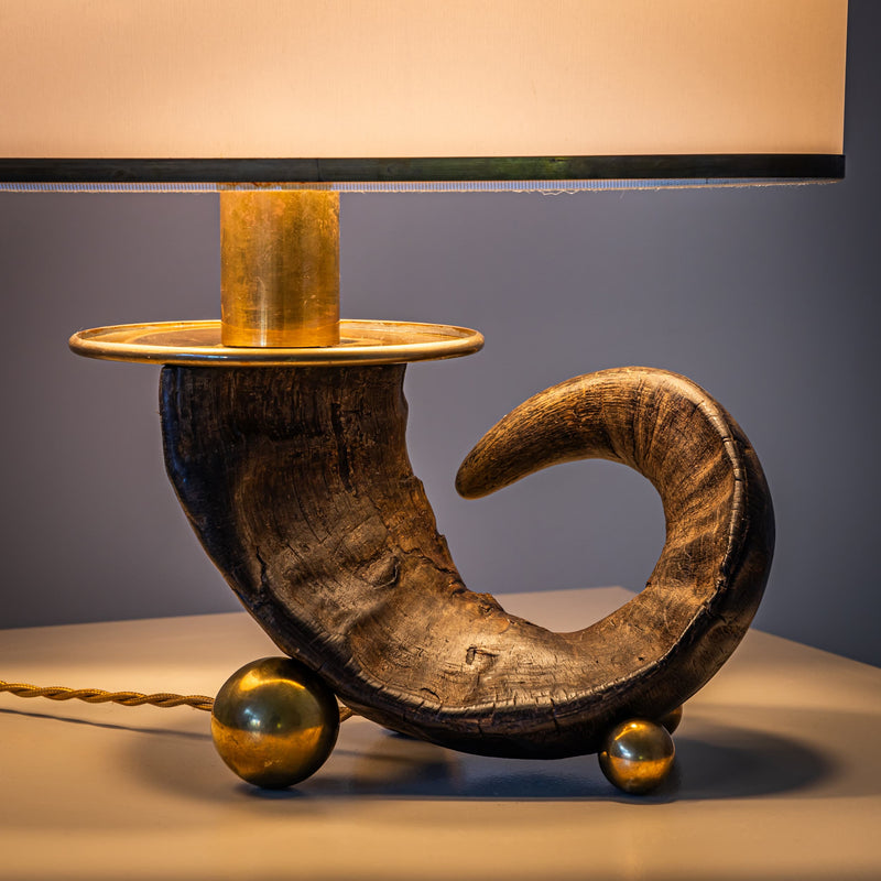 “Corno tre sfere” Table Lamp by Gabriella Crespi (1922-2017), Italy, 1965