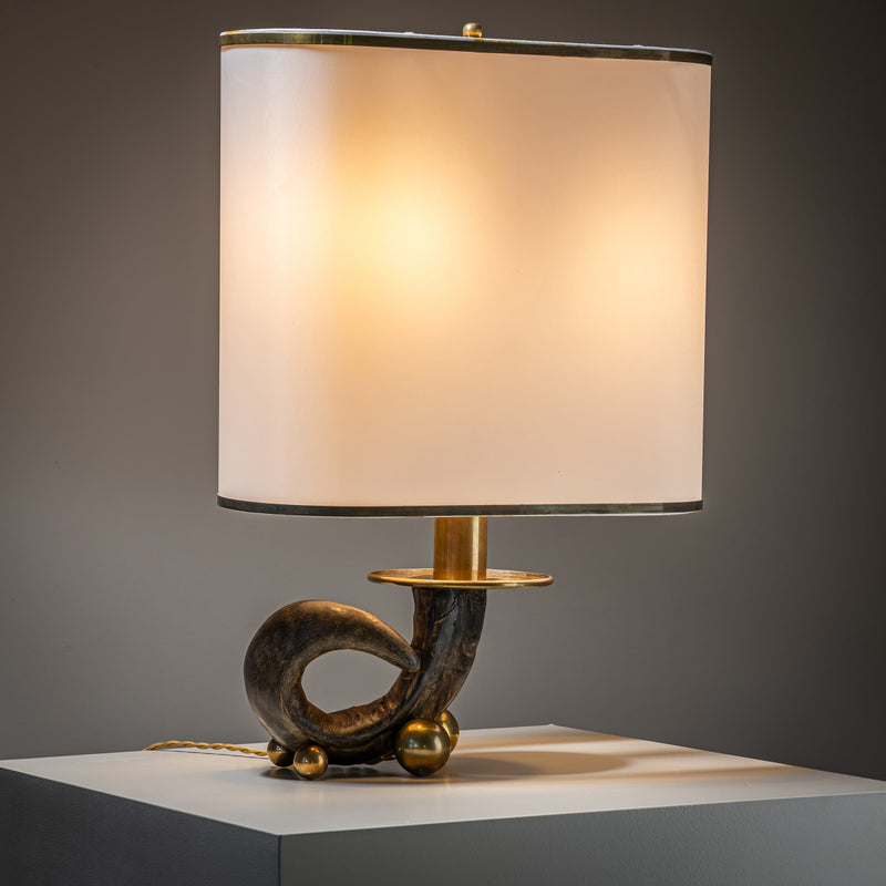 “Corno tre sfere” Table Lamp by Gabriella Crespi (1922-2017), Italy, 1965