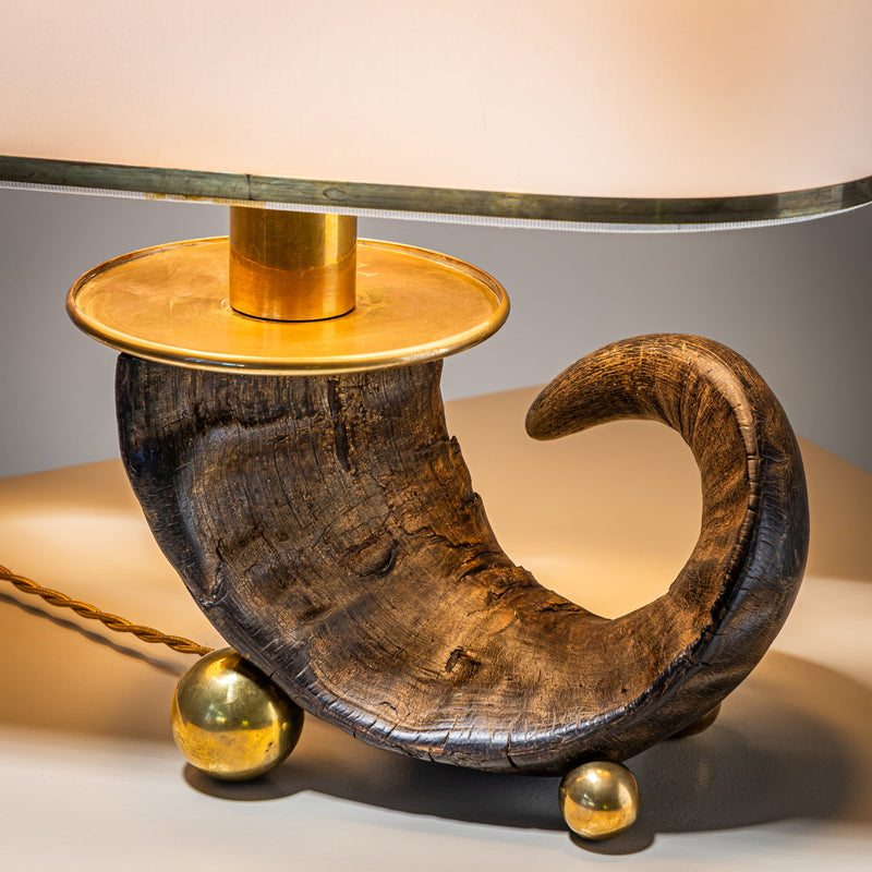 “Corno tre sfere” Table Lamp by Gabriella Crespi (1922-2017), Italy, 1965