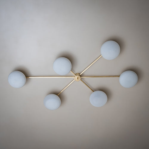Ceiling Lamp Model “6 Lune” by Angelo Lelli (1911–1979), Edition Arredoluce, Italy, circa 1961
