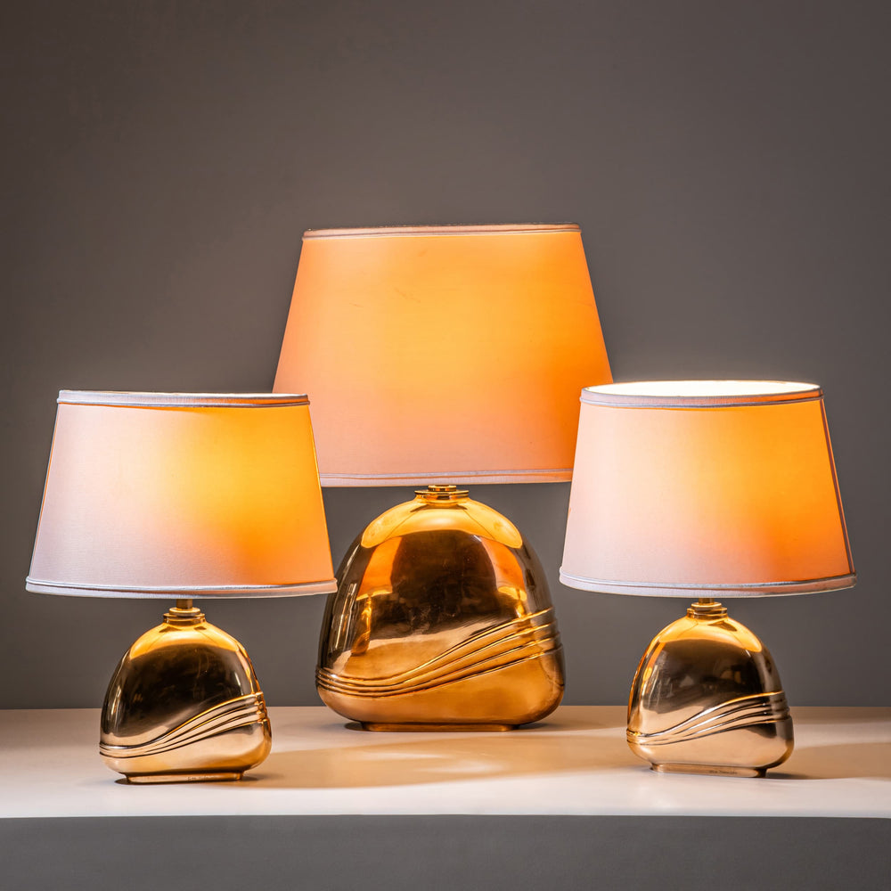 Set of Three Table Lamps by Esa Fedrigolli, Italy, 1970s