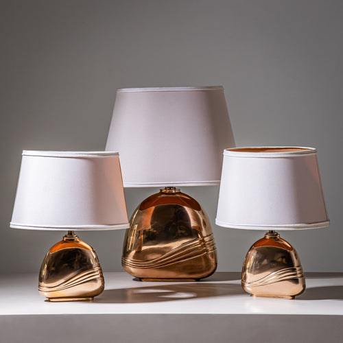 Set of Three Table Lamps by Esa Fedrigolli, Italy, 1970s