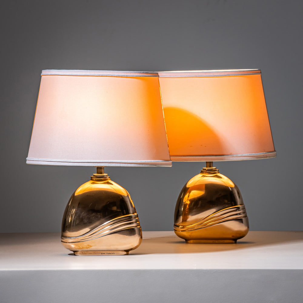 Pair of Table Lamps by Esa Fedrigolli, Italy, 1970s