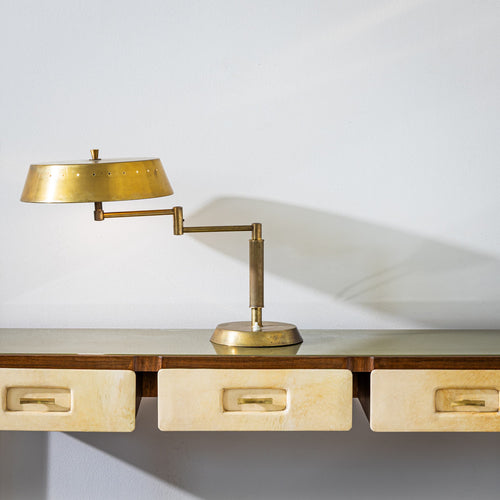 Brass Table Lamp, Italian Manufacture, 1950s