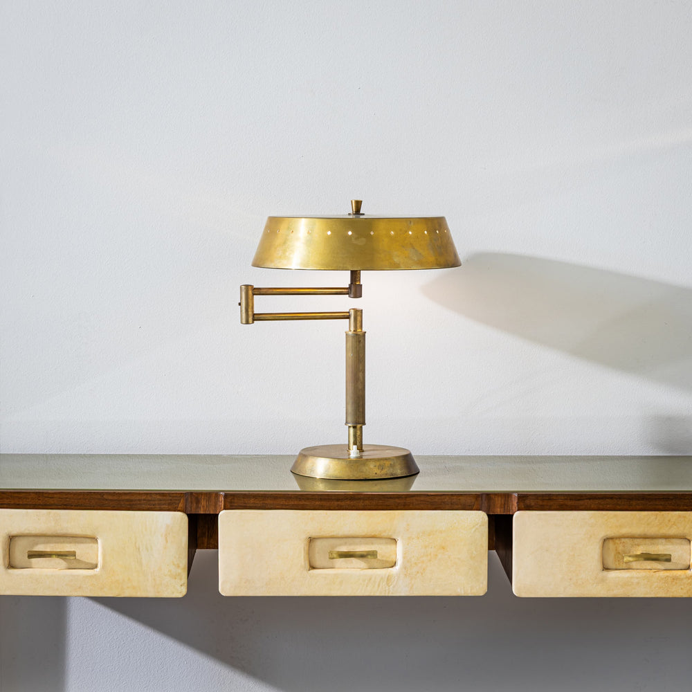 Brass Table Lamp, Italian Manufacture, 1950s