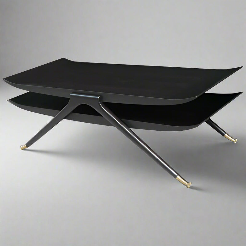 Italian Modernist Two Tier Cocktail Table