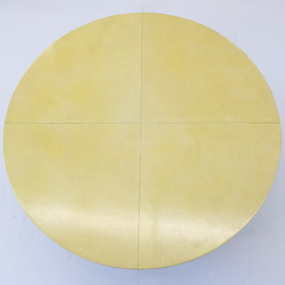 Modernist Two Tier Cocktail Table with a Parchment Top