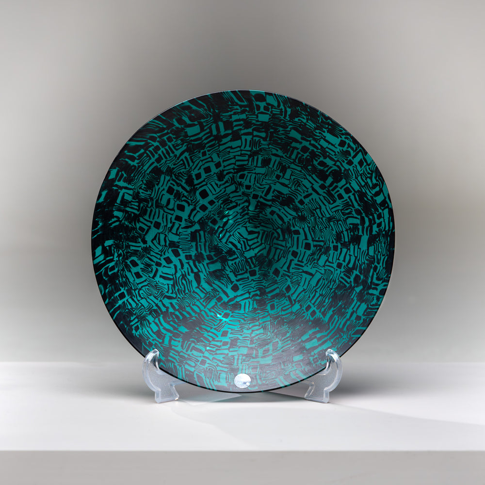Murrine Glass Plate by Santillana for Venini, Italy 1997