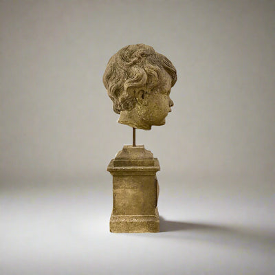 Fragment of Putti Head. 18th Century Germany