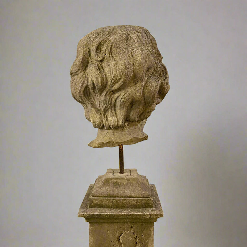 Fragment of Putti Head. 18th Century Germany