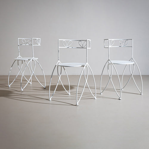 Set of four Vintage Lawn Chairs, Italy 1950s