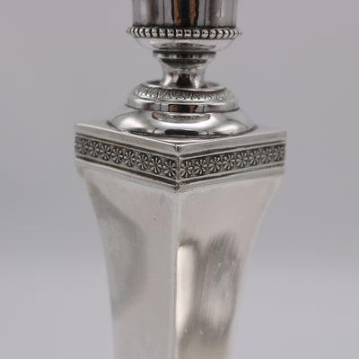 Pair of Empire Period Silver Candlesticks England circa 1820