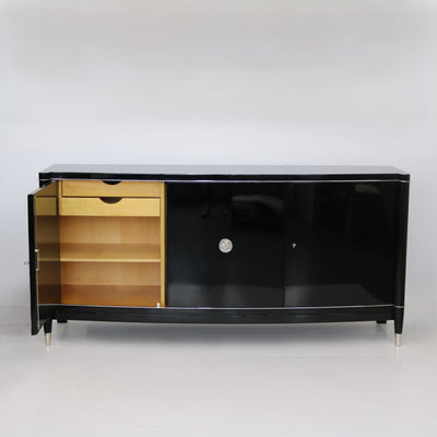 Art Deco Ebonized Sideboard by De Coene Frères,  Belgium 1930s