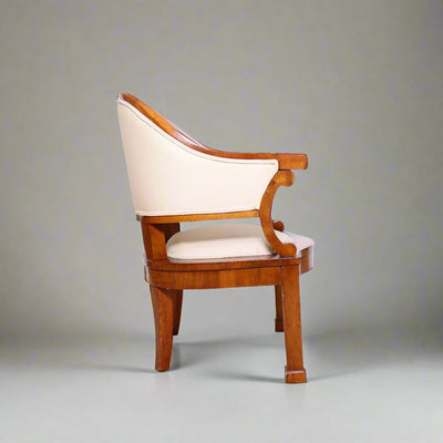 Pair of Biedermeier Cherrywood Armchairs, Attr. to Joseph Danhauser