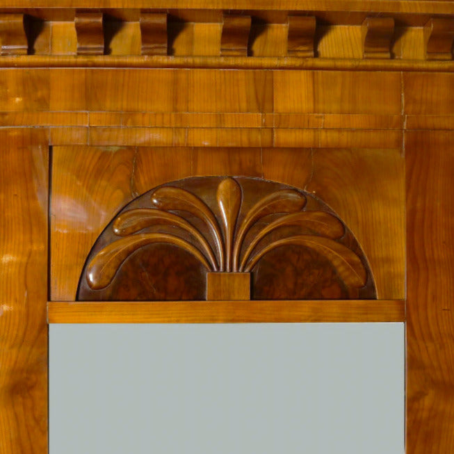 An Elegant Tall Biedermeier Mirror, Austria, c1820