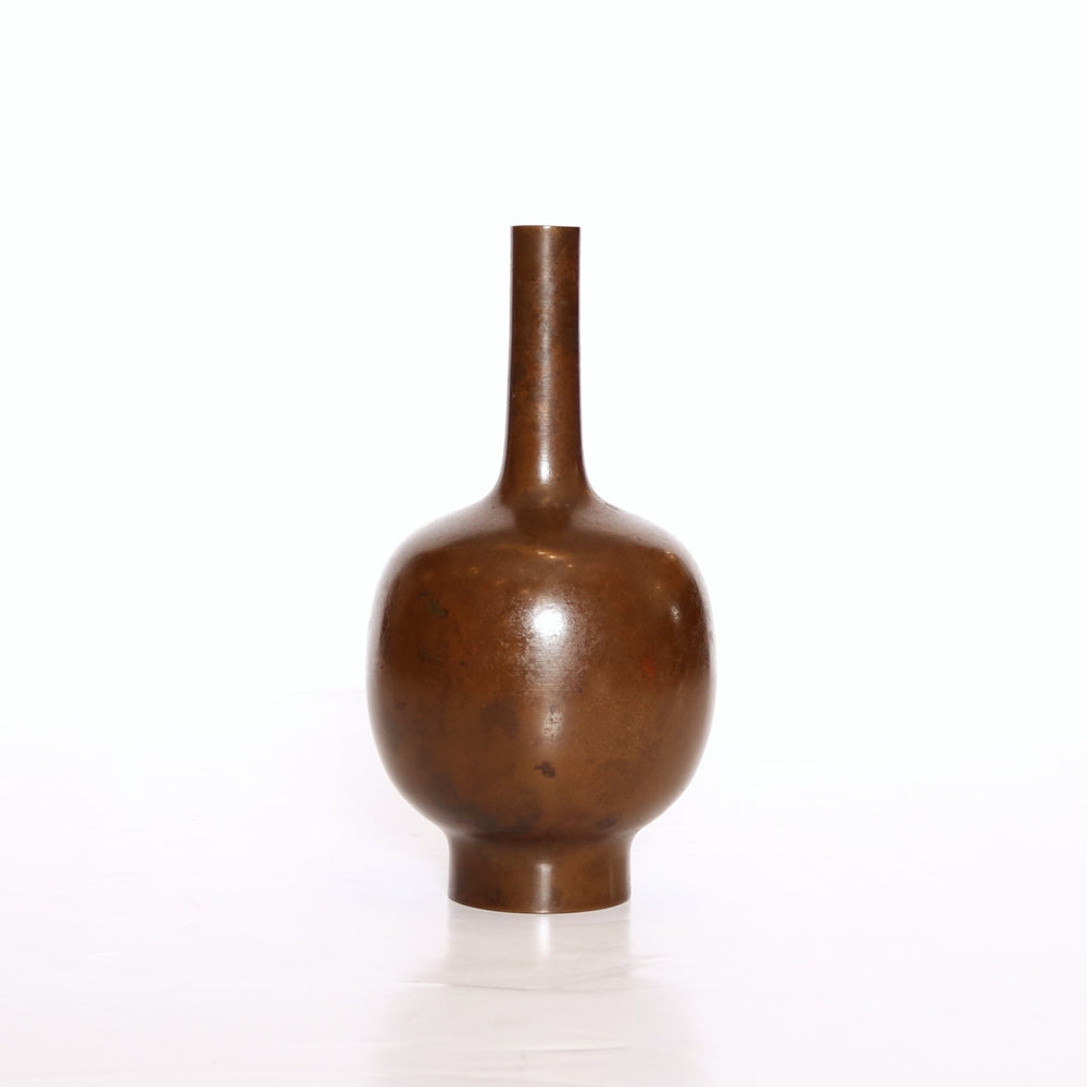 Bronze Bottle Vase, Japan, Probably Mid-20th Century