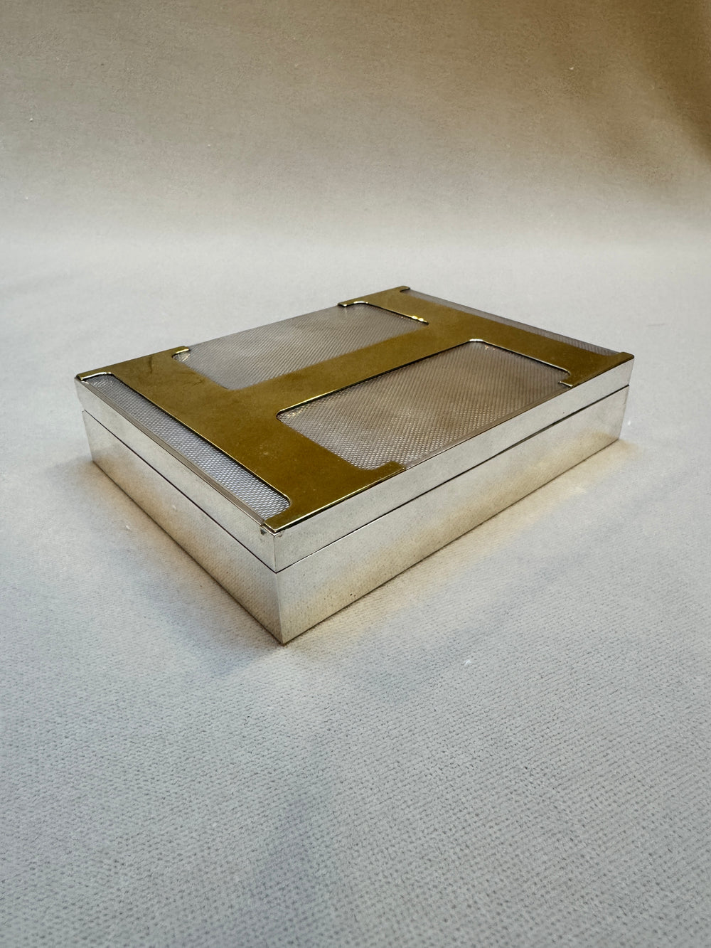 Classic "H" Hermes Silverplate box