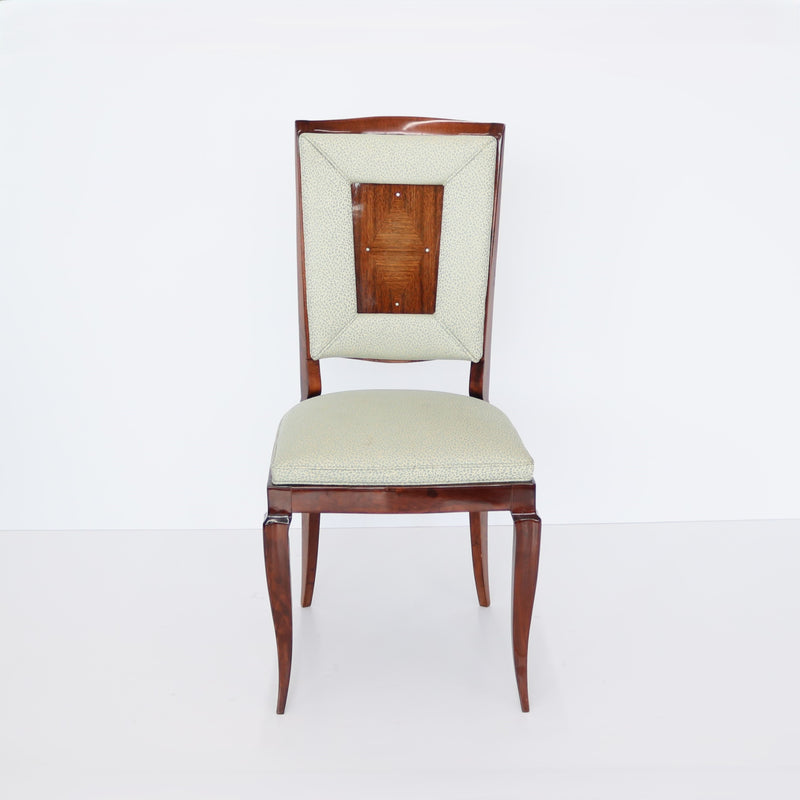 Set of Eight Dining Chairs by Jules Leleu, France 1940&