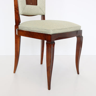Set of Eight Dining Chairs by Jules Leleu, France 1940's